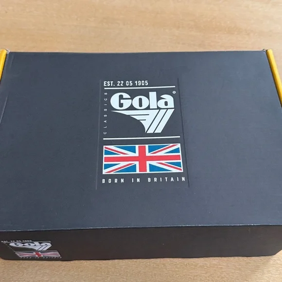 Gola GrandSlam Trident Sneakers. White Ocean/Ash - Picture 2 of 13